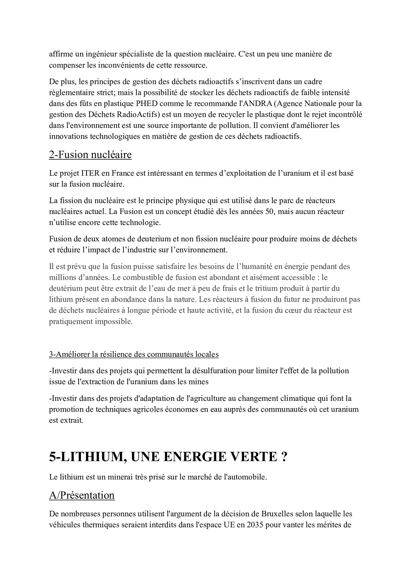 Carte du monde des ressources énergétiques et impact sur la santé environnement
