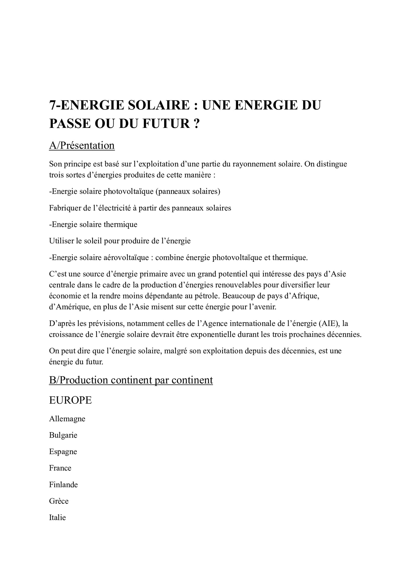 Carte du monde des ressources énergétiques et impact sur la santé environnement