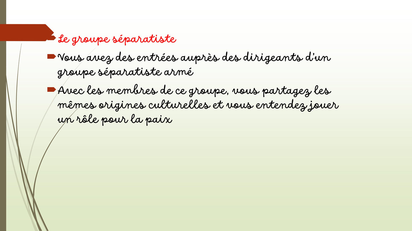 Cartes-atout Le stratège Lead'up Green