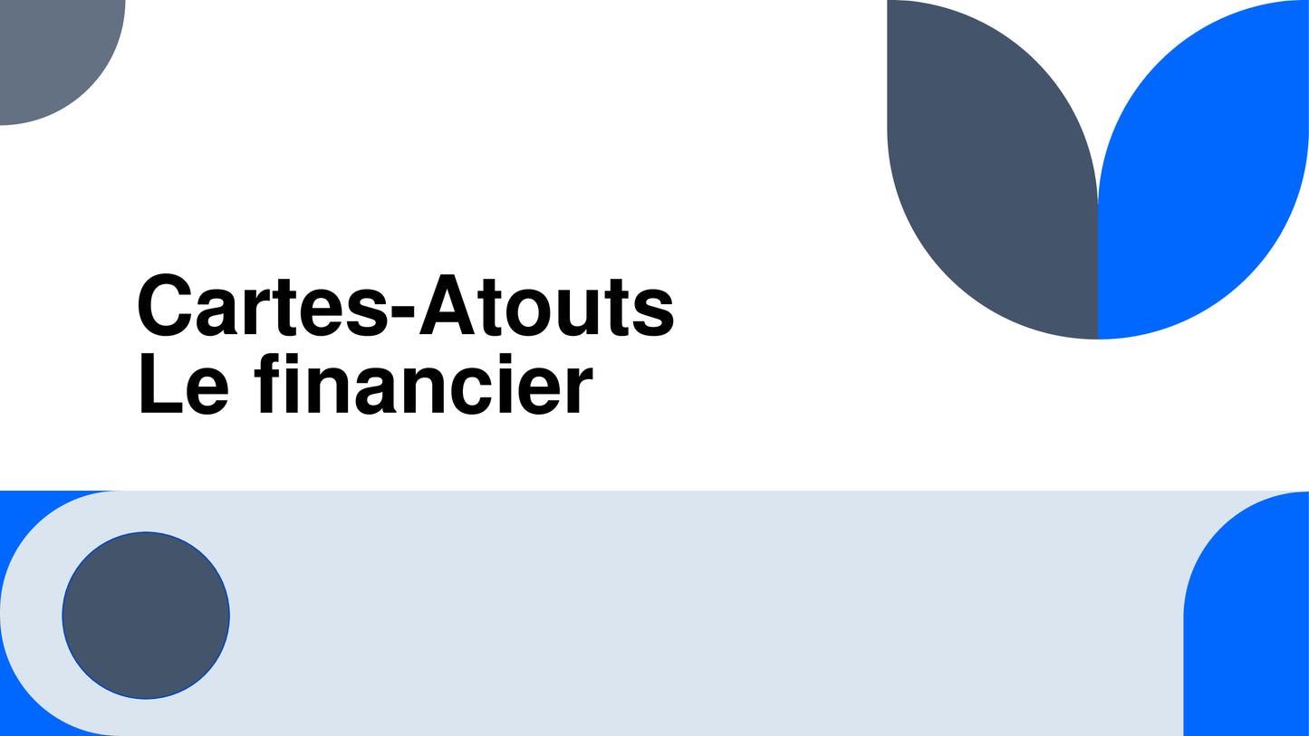 Cartes atout Le Financier