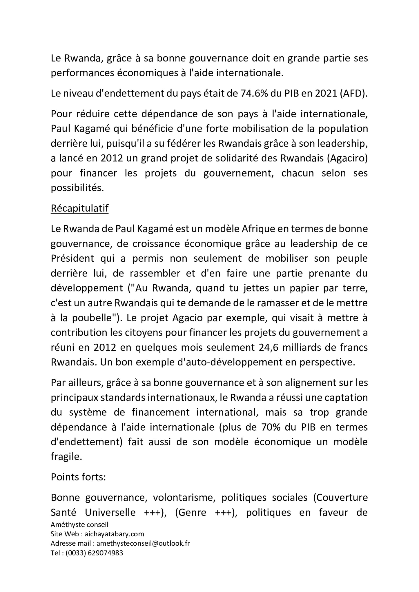 Vademecum du Prix du Meilleur Président Africain