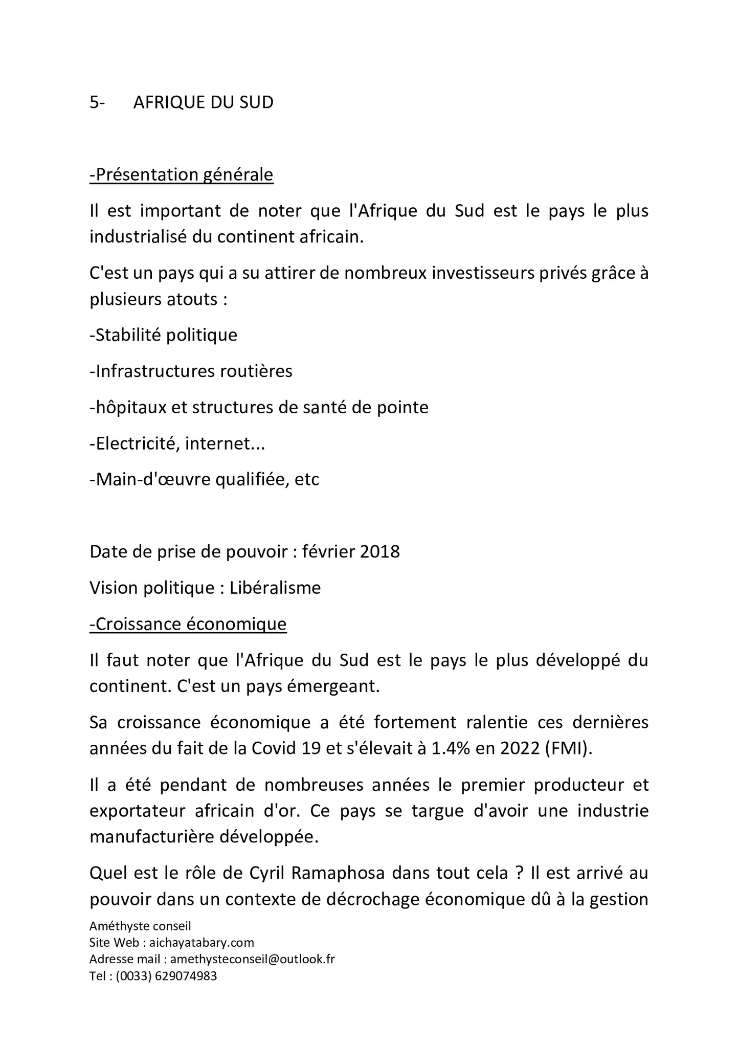 Vademecum du Prix du Meilleur Président Africain