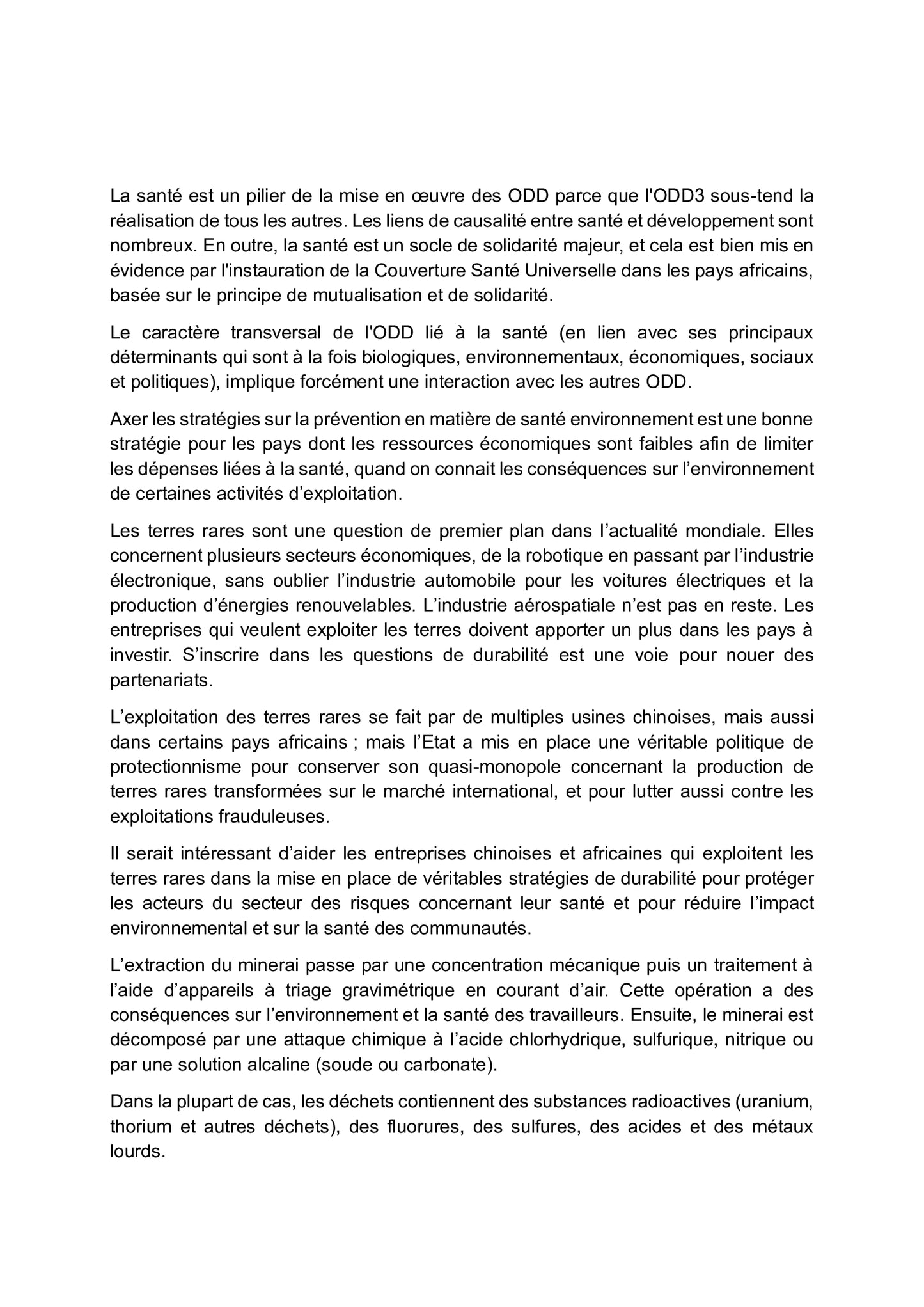 Exploitation durable des terres rares: Géopolitique