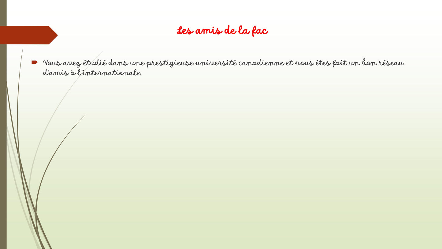 Cartes-atout Le stratège Lead'up Green