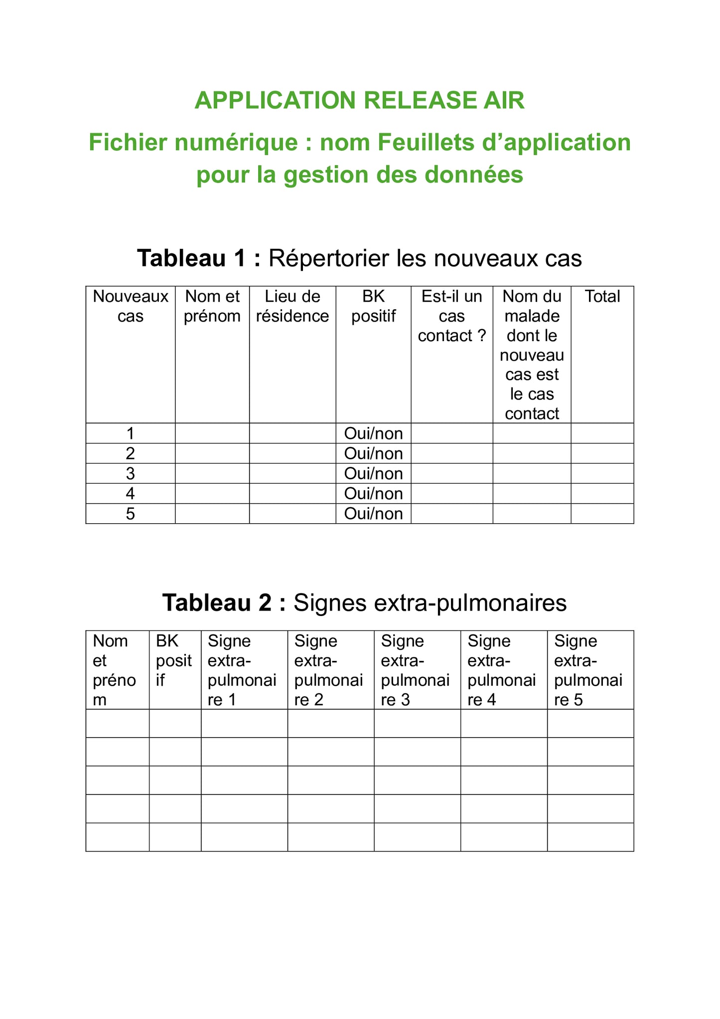 Fichiers numériques pour décideurs en santé (Feuillets d'application, outils)
