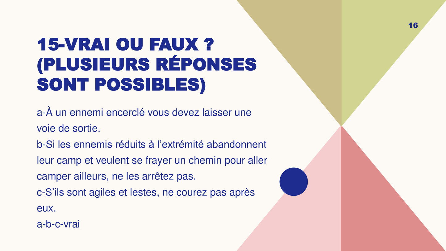 Questionnaire niveau 1: Jeu Lead'up Green