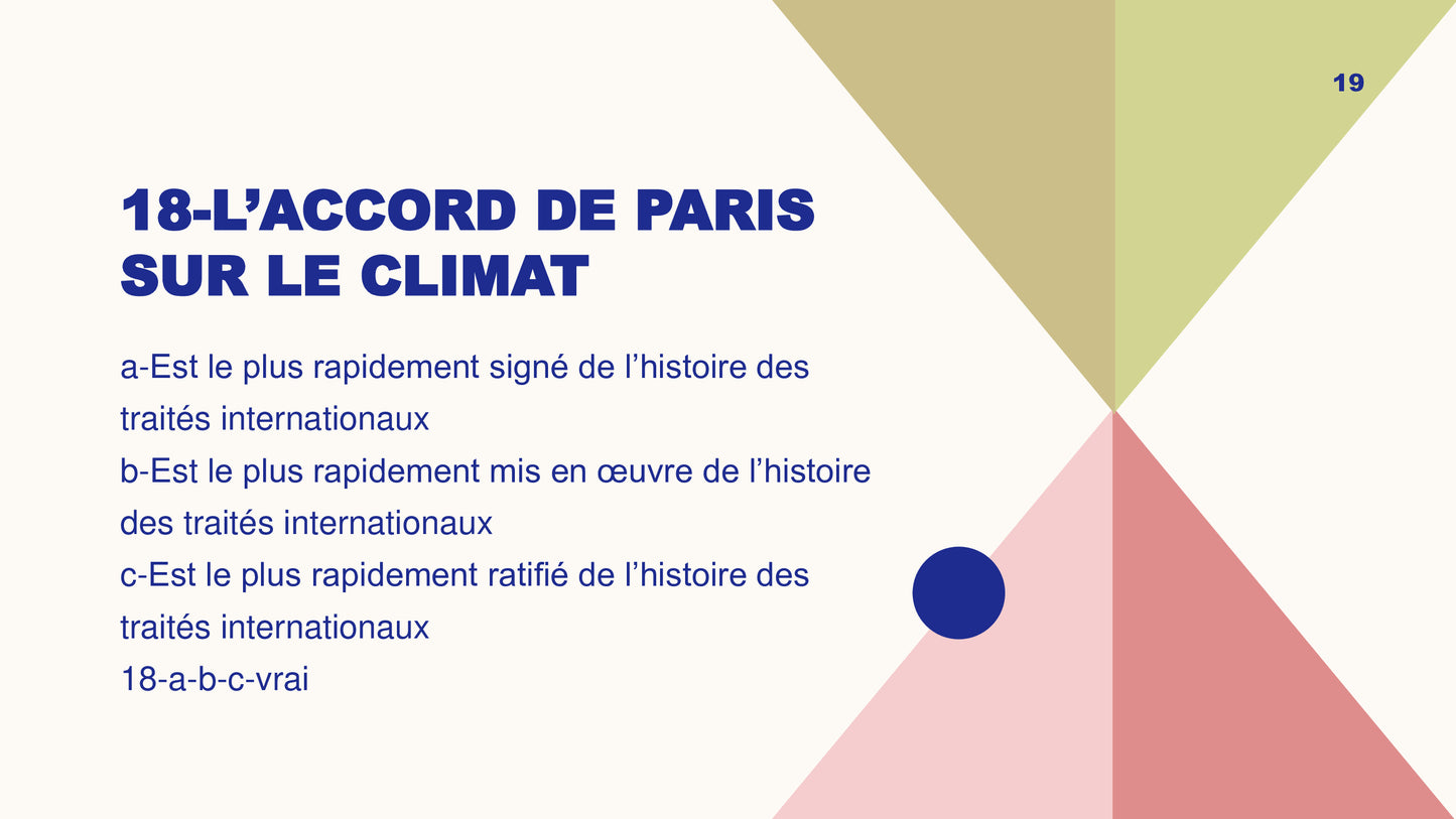 Questionnaire niveau 1: Jeu Lead'up Green